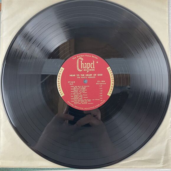 The Kings Heralds Near To The Heart Of God Vinyl LP Christian Gospel Chapel VG - Picture 6 of 7